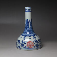 Chinese Jingdezhen Porcelain Blue and white small vase Antique reproduction