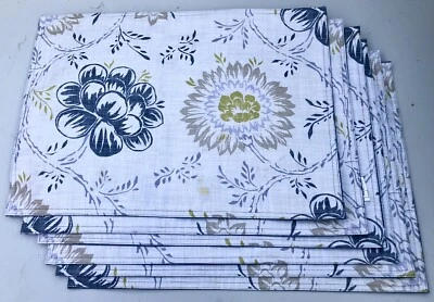 JUEGO (6) Mantel individual rectangular de mesa floral Mainstays 13x18 ¡NUEVO! Foto 1 de 4