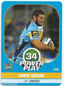 2015 NRL Power Play Base Card (058) David TAYLOR Titans - Picture 1 of 1