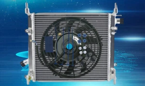 Aluminum Radiator+FAN Fit 1996-2008 Ford KA/KA Van RB;Street KA RL2 1.3L 1.6L MT - Imagen 1 de 9