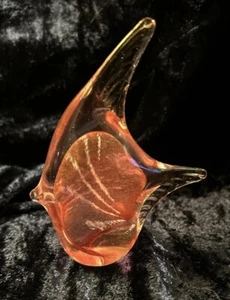 Stunning Coquelicot Quebec Studio Made Signed Art Glass Fish - Picture 1 of 10