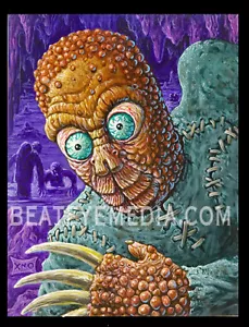 XNO originale art-comic art-fumetti, FRANKENSTEIN-HALLOWEEN-MOSTRO-HORROR-KARLOFF - Foto 1 di 1