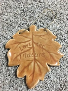 Ceramic/Clay “Love The Nature” Decor - Picture 1 of 3