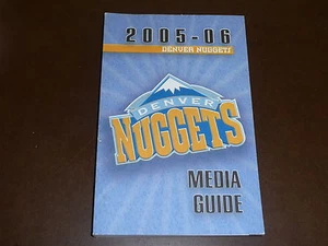 2005 2006 DENVER NUGGETS NBA BASKETBALL MEDIA GUIDE NEAR MINT - Picture 1 of 1