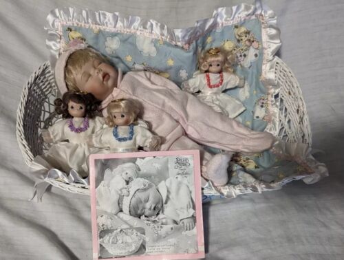 Ashton Drake Precious Moments "Gods Gift Of Love" Angel Baby Doll Set RARE EUC 