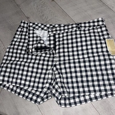 Pantalones cortos para mujer Michael Kors blanco y negro 12 Foto 1 de 3