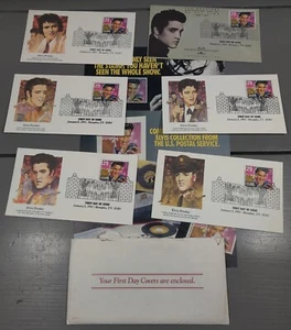 1993 Elvis Presley First Day Of Issue Stamps by Fleetwood And BMG Music (6) - Picture 1 of 1