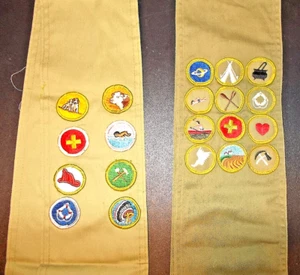 BOY SCOUTS *** Lote de 20 insignias en 2 fajas *** - Imagen 1 de 3
