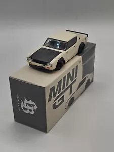 Clearance-Mini GT 1:64 Nissan GTR KPGC110 Kenmeri Liberty Walk White #702 - Picture 1 of 10