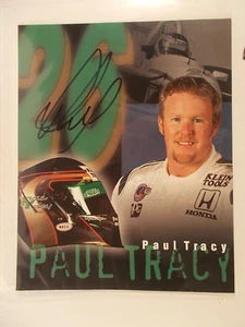 Tarjeta de héroe de Paul Tracy Indy Car 1996 firmada - Imagen 1 de 1