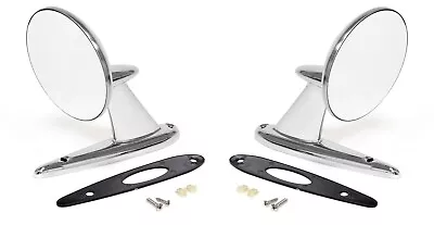 Par de espejos retrovisores exteriores cromados para Ford Mustang 1964-1965 Foto 1 de 4