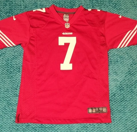 San Francisco 49ers Colin Kaepernick Nike Youth Jersey Large On Field SF #7 Cover