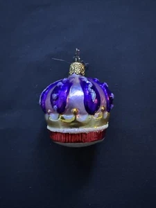 Old World Christmas Inge-Glas Vintage Ornament Blown Glass Cupcake Germany - Picture 1 of 4