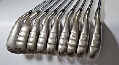Golf Club Set Irons Vintage Maruman 3-9+AW & SW Steel R-300U Shaft II Furrow RH Foto 1 de 4