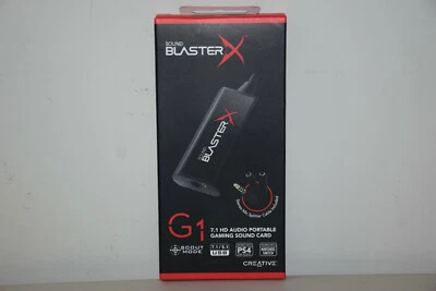 Creative Sound BlasterX G1 7.1 Portable HD Gaming USB DAC Sound Card SB1710 Neww - Image 1 of 4