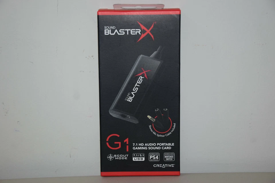 Creative Sound BlasterX G1 7.1 Portable HD Gaming USB DAC Sound Card SB1710 Neww - Image 1 of 4