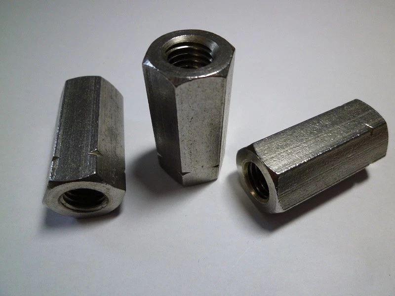 Sechskant Muffe Edelstahl V2A von M6 bis M20 Verbindungsmuffe Gewindemuffe  - Bild 1 von 1