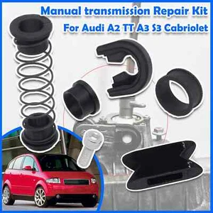 8Pc For Audi TT A3 S3 A2 Manual Gear Shift Lever Linkage Cable Bush Repair Kit - Picture 1 of 11