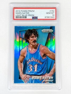 2014-15 Panini Prizm Light Blue Prizm #152 Swen Nater /49 PSA 10 Clippers - Image 1 of 2