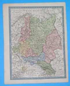 1846 ORIGINAL MAP UKRAINE RUSSIA POLAND LITHUANIA ESTONIA BELARUS MOSCOW KIEV  - Picture 1 of 5