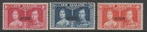 Niue 1937 Coronation set SG 72-74 Mnh. - Picture 1 of 1