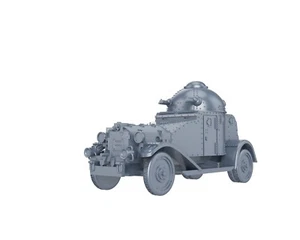 INTERWAR BRITISH - VICKERS CROSSLEY ARMORED CAR 1/56 1/72 1/87 1/100 3D PRINTED - Picture 1 of 5