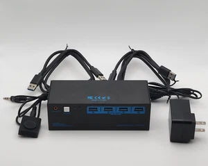 HDMI KVM VP-SW231 Switch 3 Monitors 2 Computers 4K@120Hz USB 3.0 KVM VPFCT 8K@60 - Picture 1 of 7