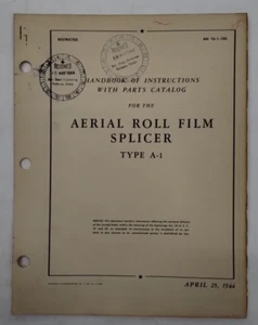 The National Mineral Co. Aerial Roll Film Splicer Type A-1 AN 10-1-100 - Picture 1 of 23