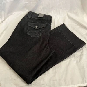 NEU MIT ETIKETT VINTAGE VENEZIA DAMENHOSE WEITES BEIN JEANS ÜBERGRÖSSE 16 - Bild 1 von 11