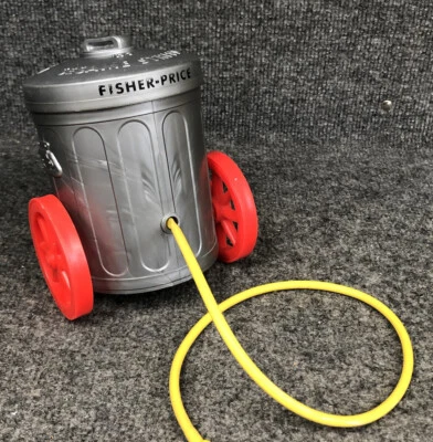 Juguete de arrastre emergente vintage Fisher-Price Oscar The Grouch #177 Muppets Foto 1 de 4