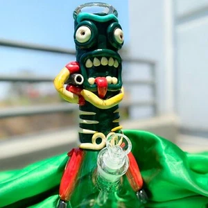 12.5" Glow in the Dark Protector Beaker Water Bong Hookah Pipe - Picture 1 of 8