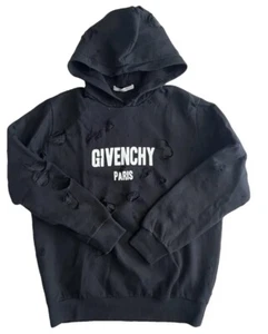 🔥Givenchy Paris Destroyed Hoodie L Neu Schwarz High Fashion Yeezy Off White🔥 - Bild 1 von 11