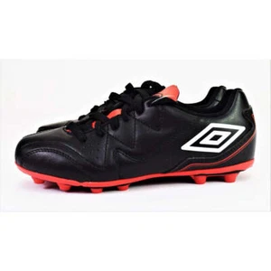 Umbro Unisex Kid's Soccer Cleat Size 3 (Black,Red, White) - Picture 1 of 7