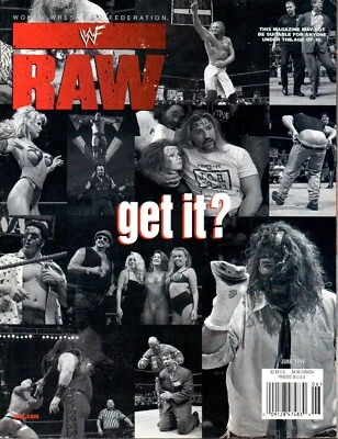Revista de lucha libre Mick Foley Godfather HHH junio 1999 Raw WWE WWF póster de 2 caras Foto 1 de 4