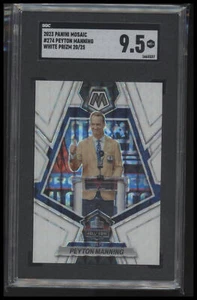 2023 Mosaic Peyton Manning White Prizm /25 SGC 9.5 - Picture 1 of 2