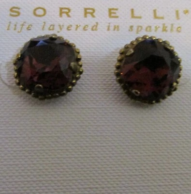 Pendientes Sorrelli Borgoña EBX10AGBUR tono oro antiguo Foto 1 de 2