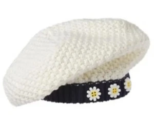 Gymboree Girls Flower Shower sz Large Ivory Button Sweater Hat NWT Spring L - Picture 1 of 3