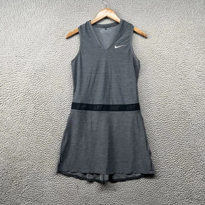 Vestido de golf Nike para mujer pequeño gris Dri Fit cuello en V ventilado deportivo damas Foto 1 de 4