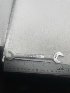 Double Open End Wrench V- 44579 Craftsman  1/2 X 9/16 USA  Vintage - Picture 1 of 6