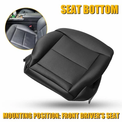 Черный кожаный чехол на нижнее сиденье водителя для Mercedes Benz E350 E550 2010-2014 годов выпуска EXR - Изображение 1 из 4