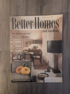 VTG Better Homes & Gardens Magazine February 1954 Exciting Ways With Fabrics - Bild 1 von 5