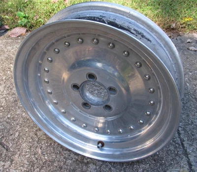 Años 70 Centerline Autdrag Pulido 15x3 1/2 Pequeño Perno Patrón Mopar 5 en 4 Cantidad 1 Foto 1 de 4