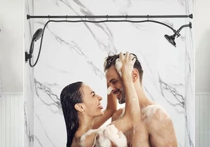Double Shower Head for Couple, High Pressure High Pressure Dual Showerhead Co... - Picture 1 of 8