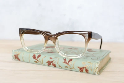 Gafas ópticas SRO vintage años 60 EE. UU. vintage dos tonos gafas de seguridad buen tamaño Foto 1 de 4