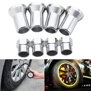 Auto Accessories Car Tyre Valve Stem Stem Cap Tire Valve Chrome New Sleeve Cover - Picture 1 of 8
