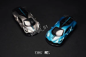 TSC 1:43 Bugatti Divo Motorsport Modell Blau/Kohlengrau Druckgussmetall Sammlung - Picture 1 of 8
