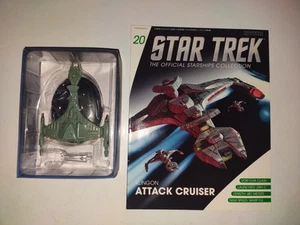 Eaglemoss Star Trek Starships #20 Klingon Attack Cruiser with Magazine - Picture 1 of 4