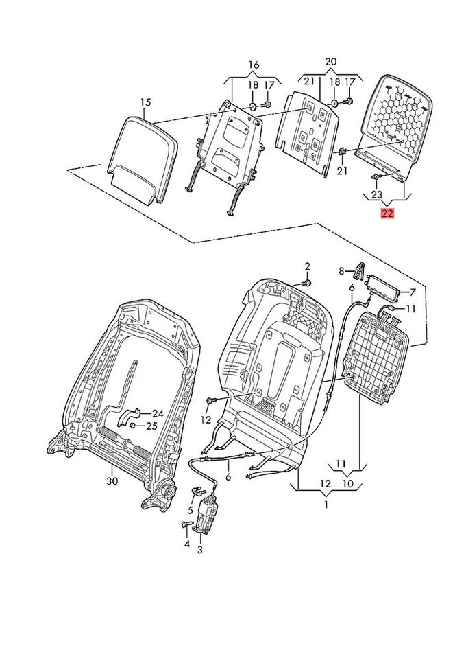 Genuíno AUDI A8 S8 quattro 4N2 4N8 acabamento para suporte preto 4N0882275A25D - Imagem 1 de 1