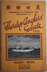 HARDY'S ANGLERS GUIDE 1933 Supplement HARDY BROS. LTD: Fishing Tackle Rods Flies - Picture 1 of 9