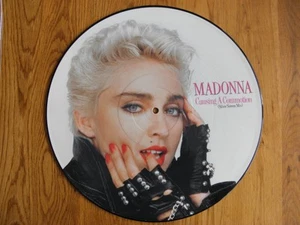 MADONNA ~ CAUSING A COMMOTION / JIMMY JIMMY 12" VINYL 1987 PICTURE DISC RECORD - Picture 1 of 7